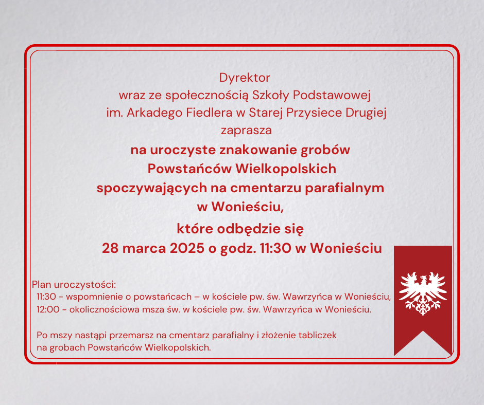 zaproszenie na uroczystość