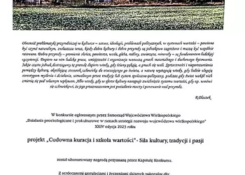 Informacje o projekcie i nagrodzie zdobytej przez szkołę