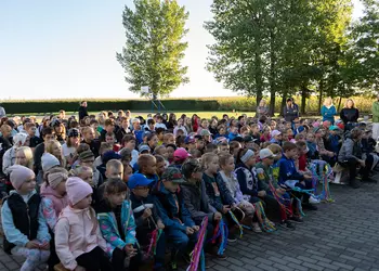 Uczniowie podczas prelekcji