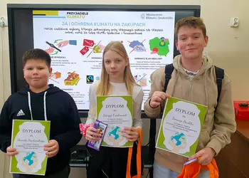 Zwycięzcy Szkolnego Konkursu Ekologicznego Przyjaciele Klimatu