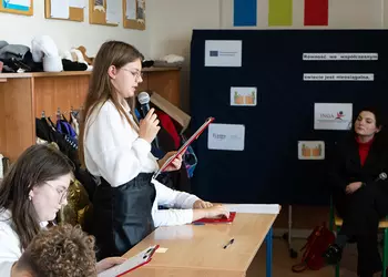 Emilia zabiera głos w debacie