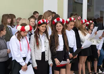 Chór szkolny podczas występu