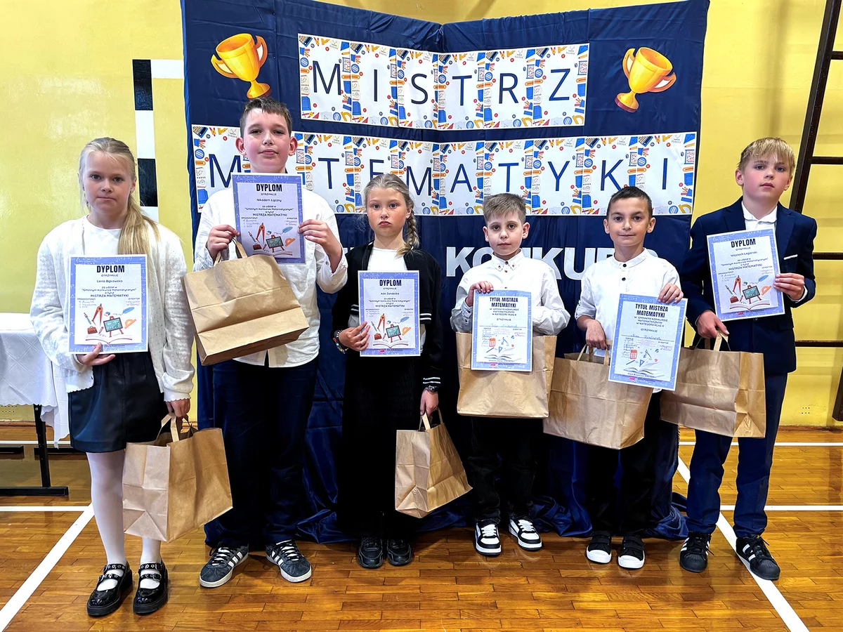 Sukces uczniów w gminnym konkursie matematycznym