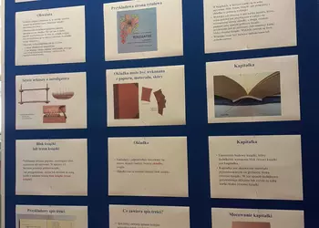 Gazetka poświęcona budowie książki