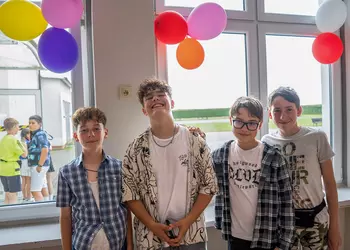 Chłopcy z klas siódmych