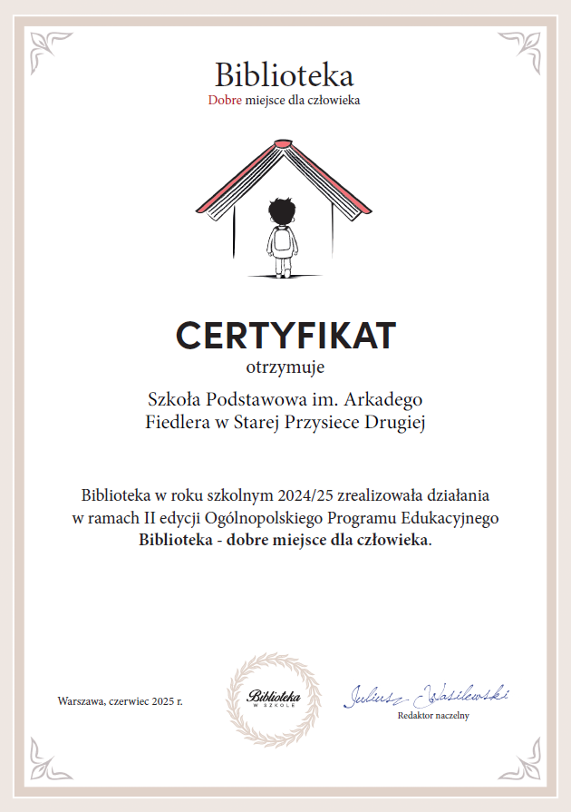 „Biblioteka - dobre miejsce dla człowieka”