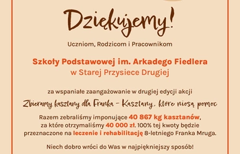 Podziękowanie za pomoc Frankowi