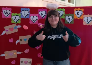 Uczennica z klasy 8b