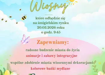 Powitanie wiosny - plakat