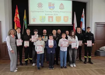 Uczestnicy powiatowego etapu z gminy Śmigiel