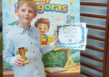 Dawid - zwycięzca konkursu matematycznego