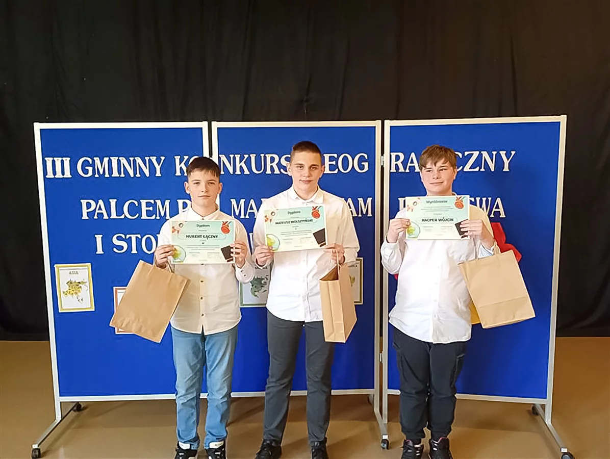 III Gminny Konkurs Geograficzny „Palcem po mapie - znam stolice świata”