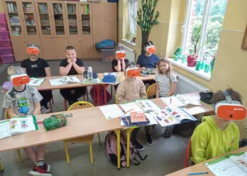 Google VR w czasie lekcji języka angielskiego