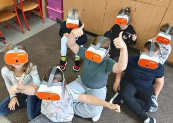 Google VR w czasie lekcji- wycieczka samolotem