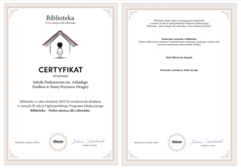 „Biblioteka - dobre miejsce dla człowieka III”