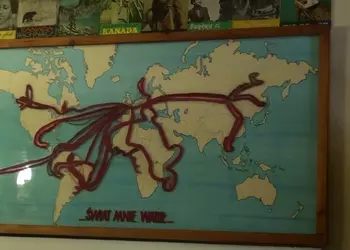 Mapa podróży Arkadego Fiedlera