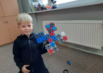 Maciej ze swoją gwiazdką